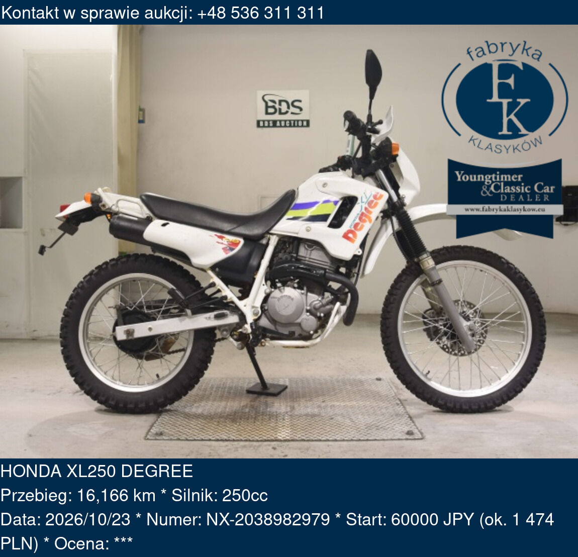 HONDA XL250 DEGREE  - zdjęcie 2