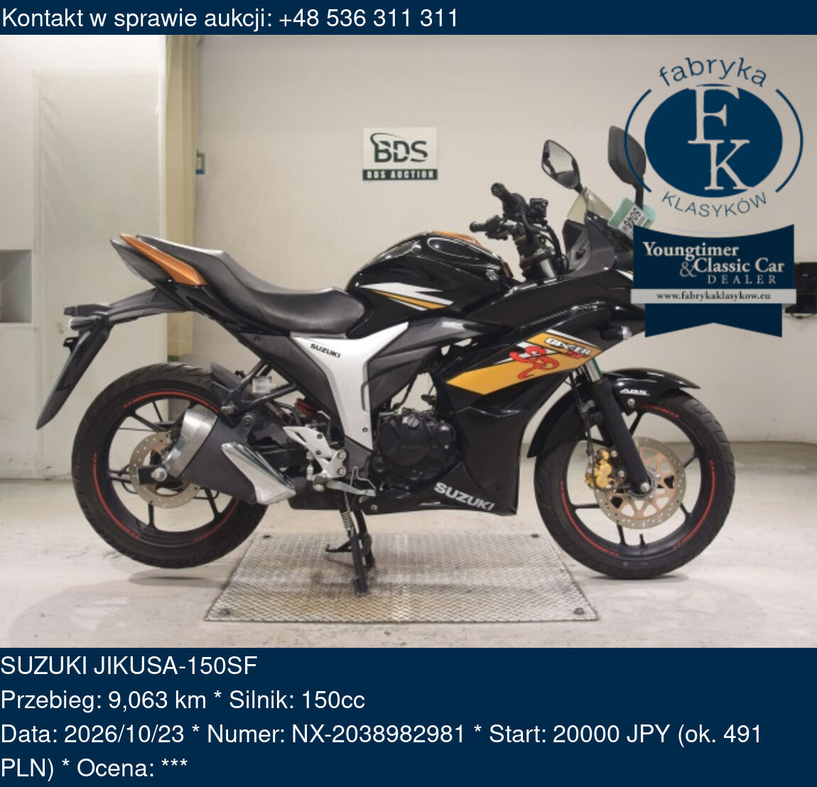 SUZUKI JIKUSA-150SF - zdjęcie 2