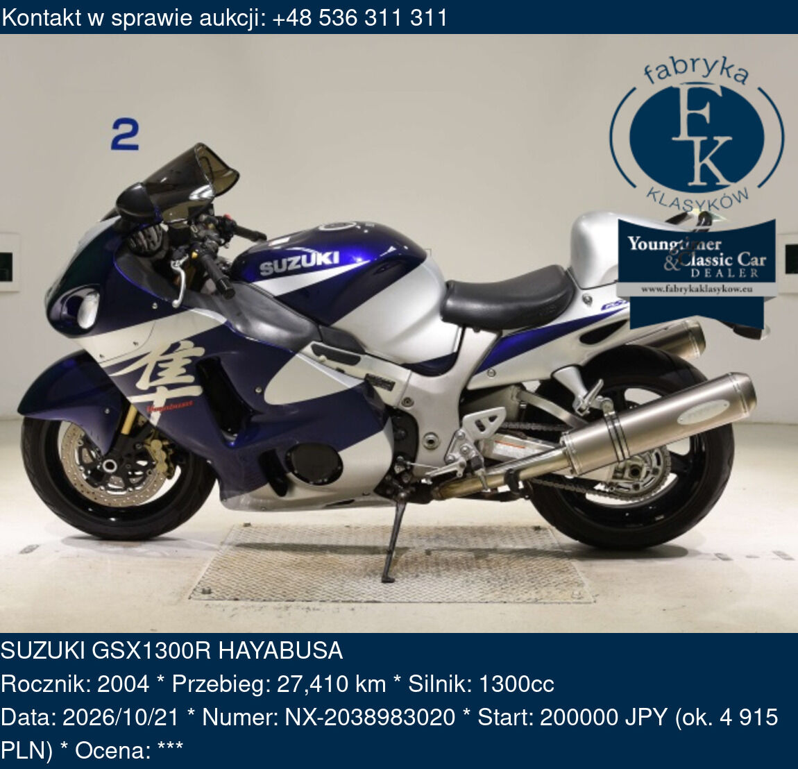 SUZUKI GSX1300R HAYABUSA 2004 - zdjęcie 2