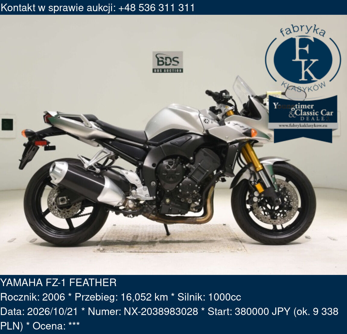 YAMAHA FZ-1 FEATHER 2006 - zdjęcie 2