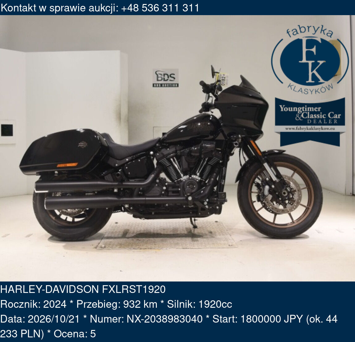 HARLEY-DAVIDSON FXLRST1920 2024 - zdjęcie 2