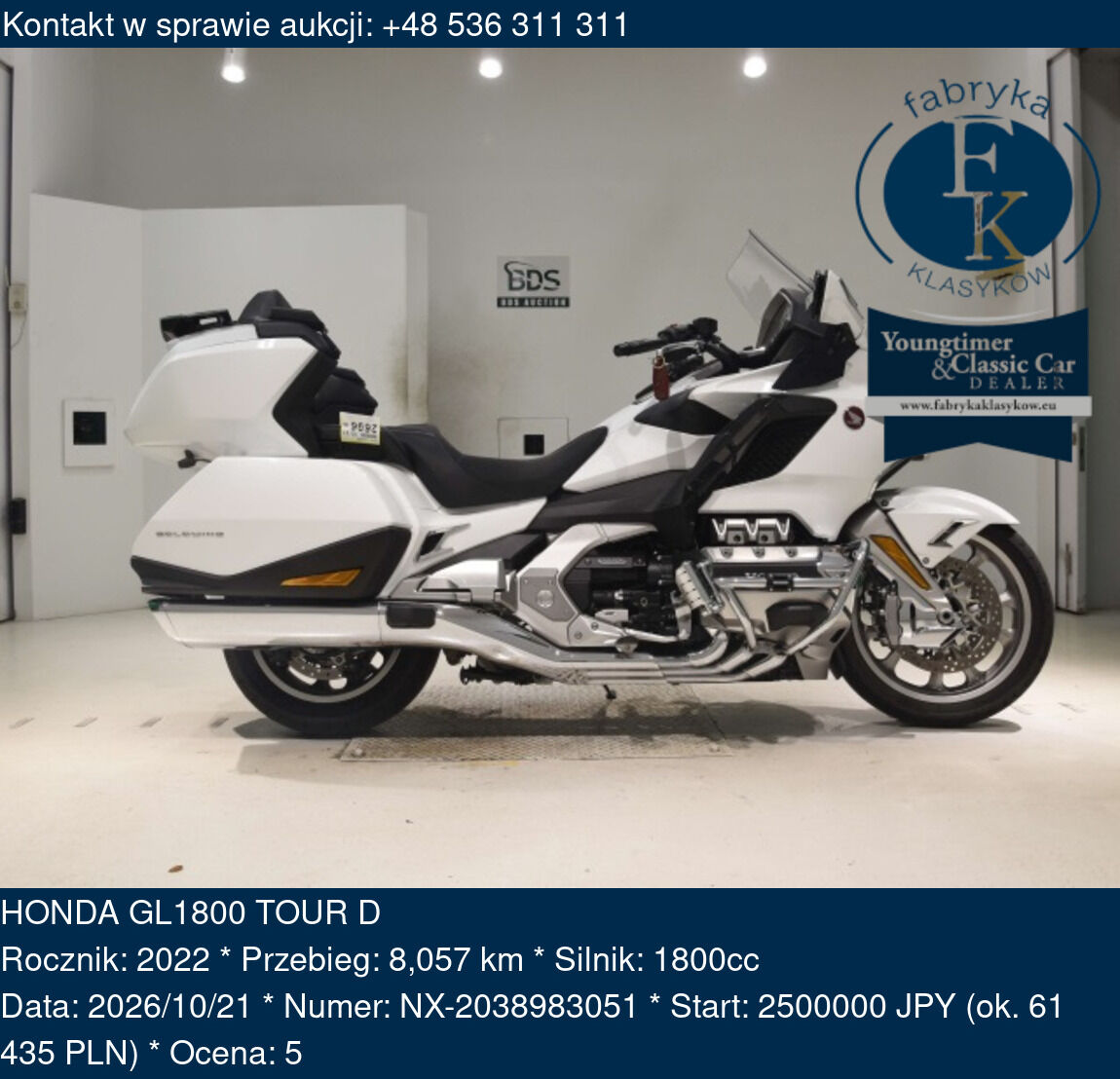 HONDA GL1800 TOUR D 2022 - zdjęcie 2