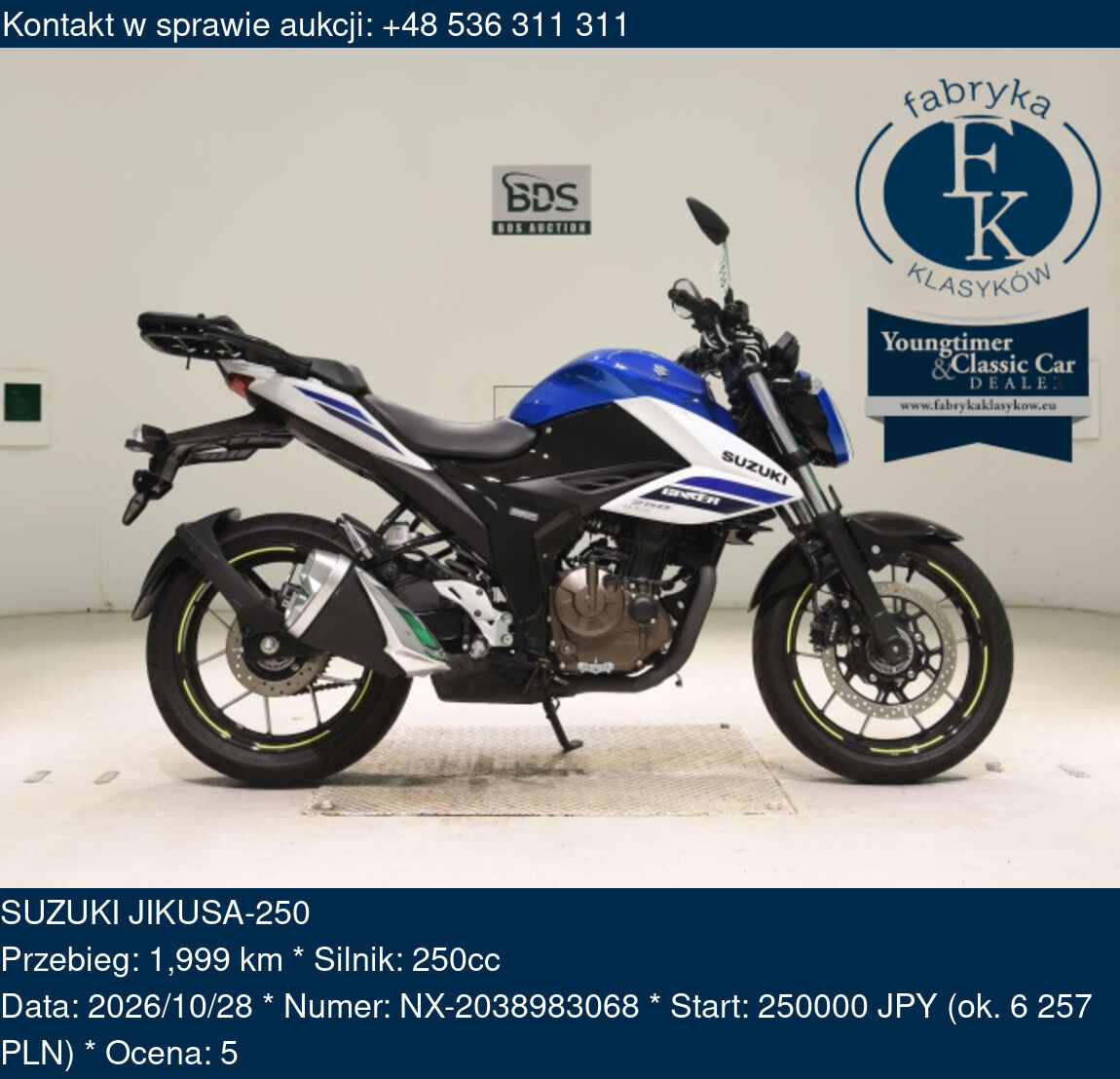 SUZUKI JIKUSA-250  - zdjęcie 2