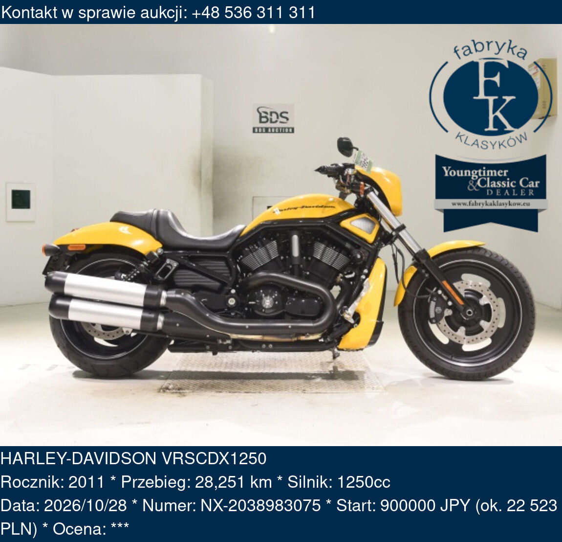 HARLEY-DAVIDSON VRSCDX1250 2011 - zdjęcie 2