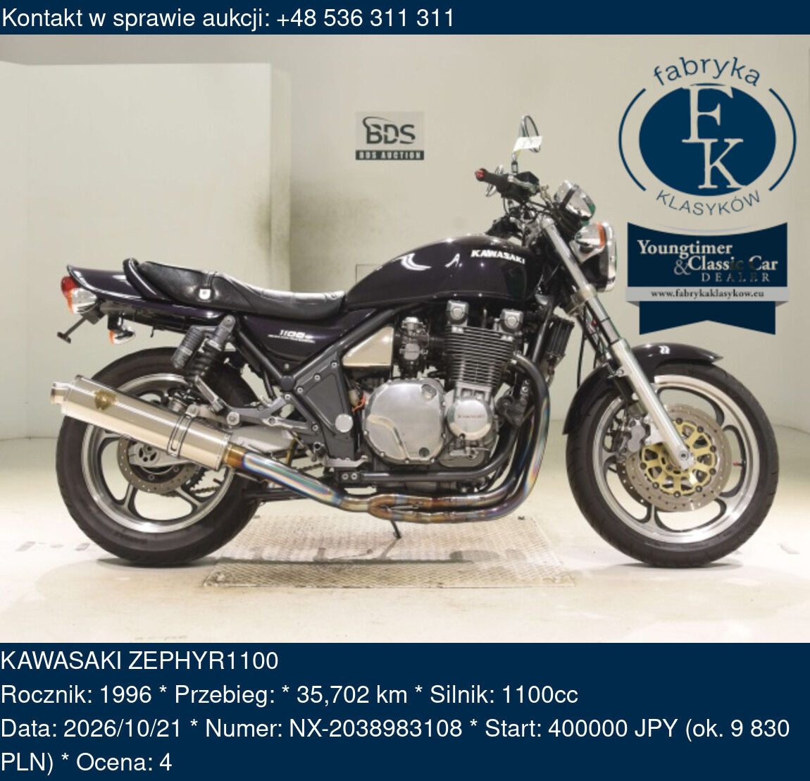 KAWASAKI ZEPHYR1100 1996 - zdjęcie 2