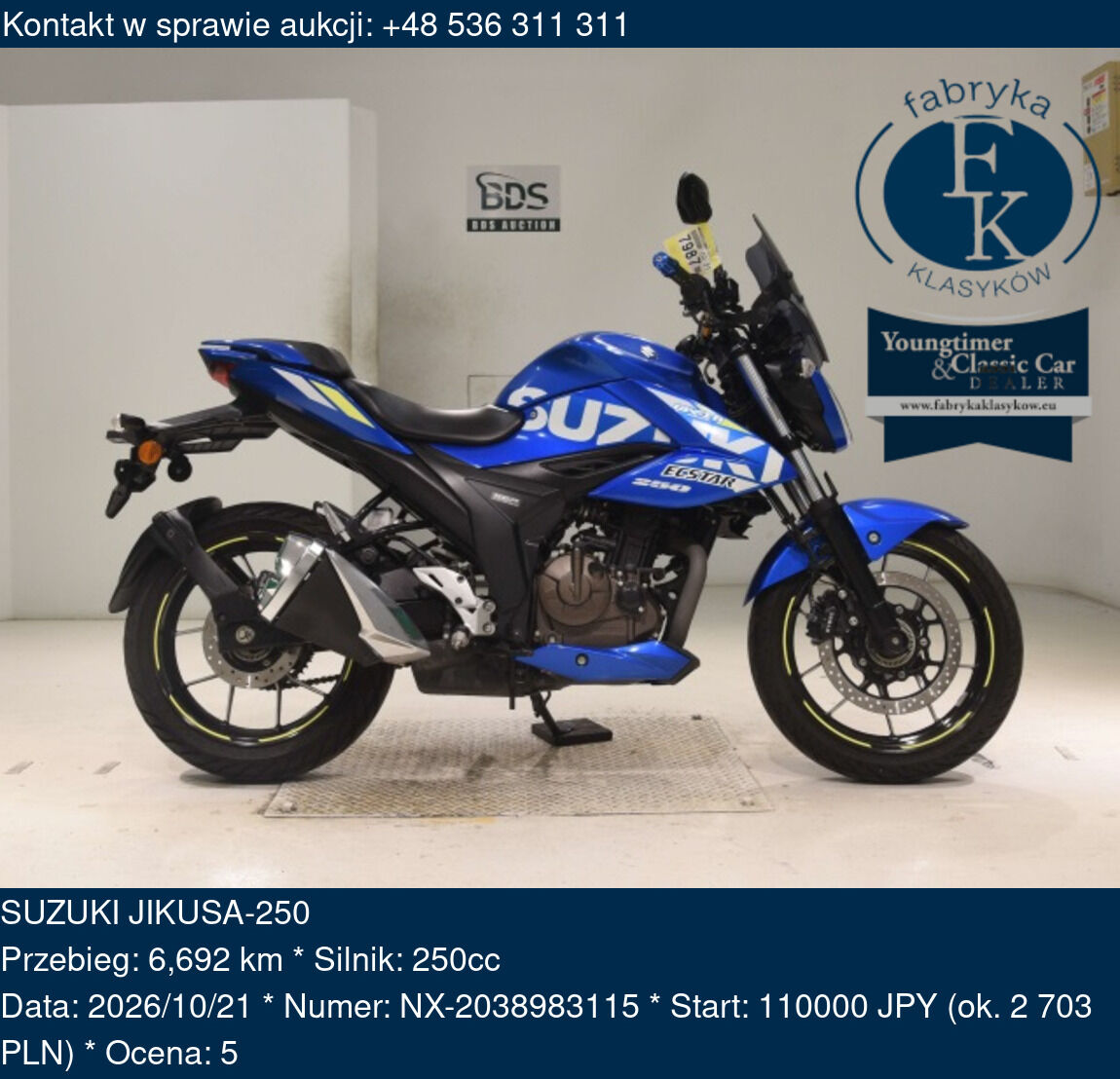 SUZUKI JIKUSA-250  - zdjęcie 2