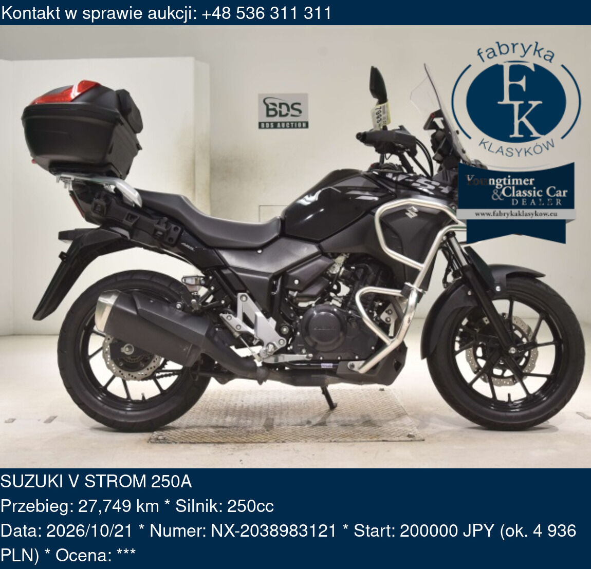 SUZUKI V STROM 250A  - zdjęcie 2