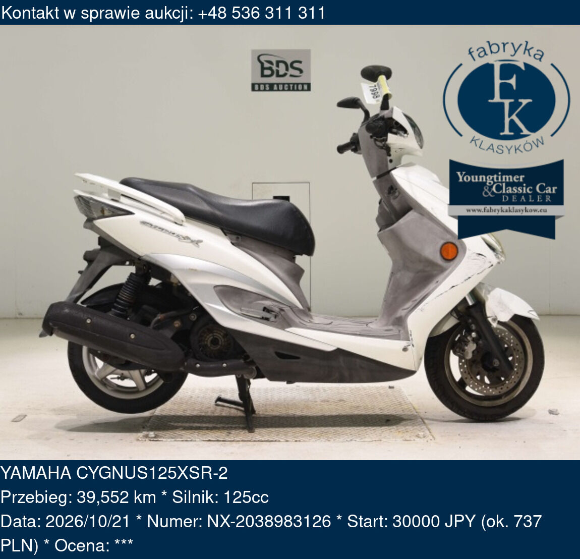 YAMAHA CYGNUS125XSR-2  - zdjęcie 2