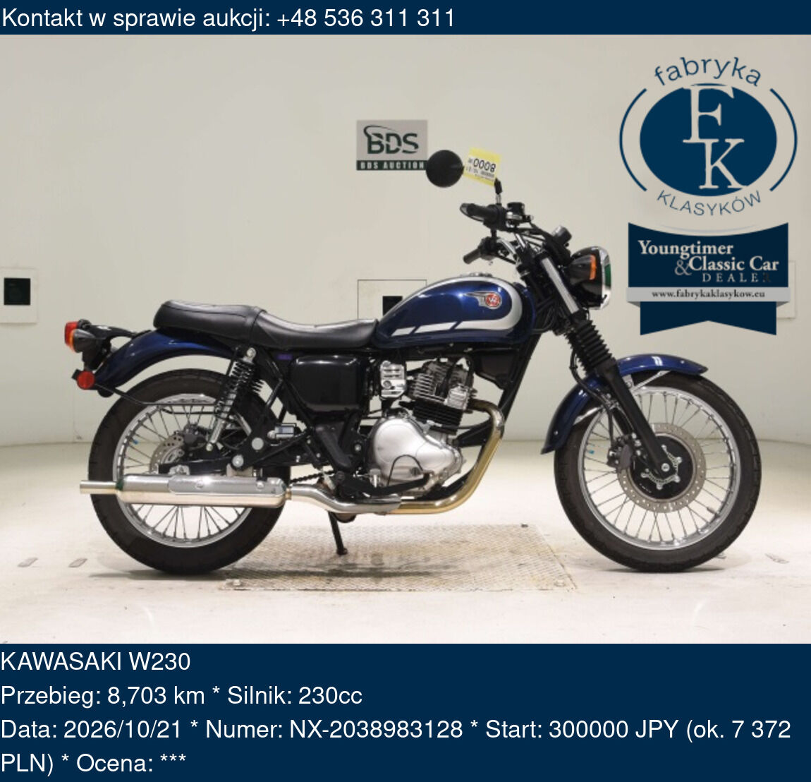 KAWASAKI W230 - zdjęcie 2