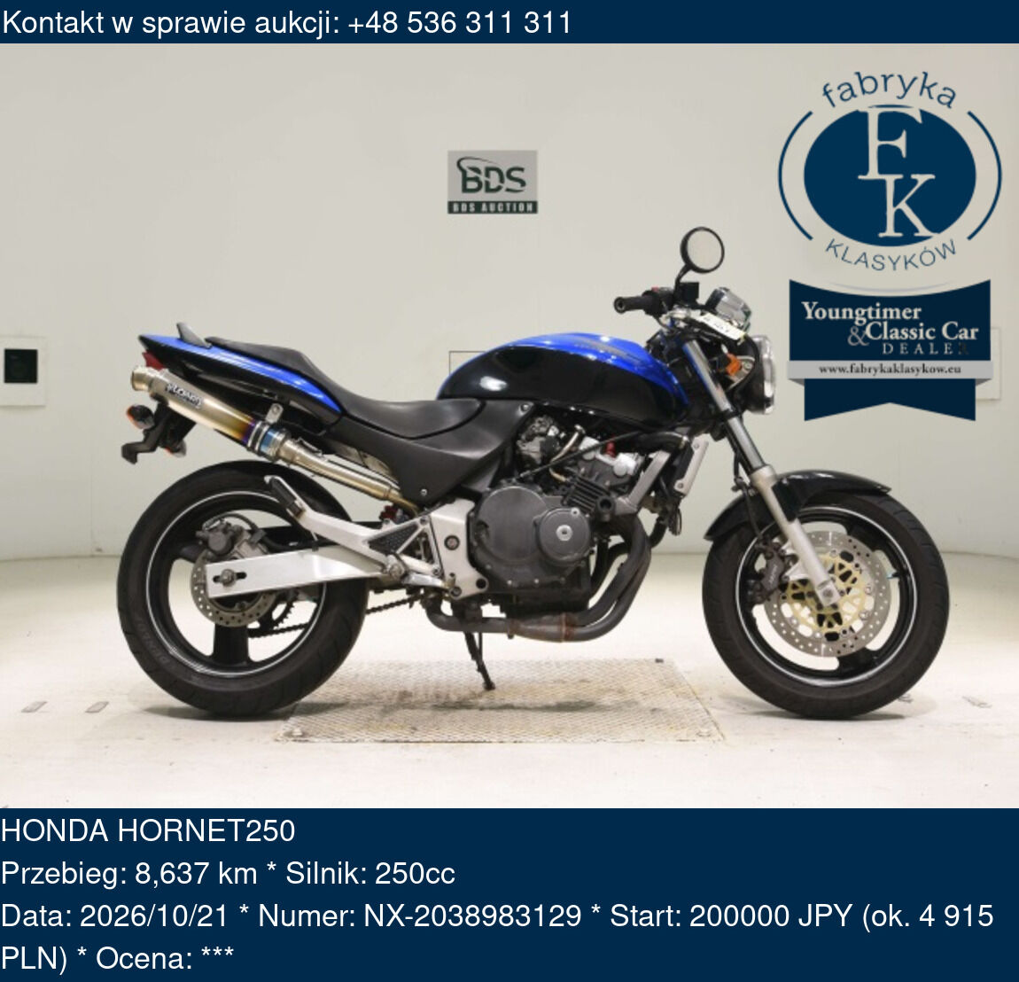 HONDA HORNET250  - zdjęcie 2