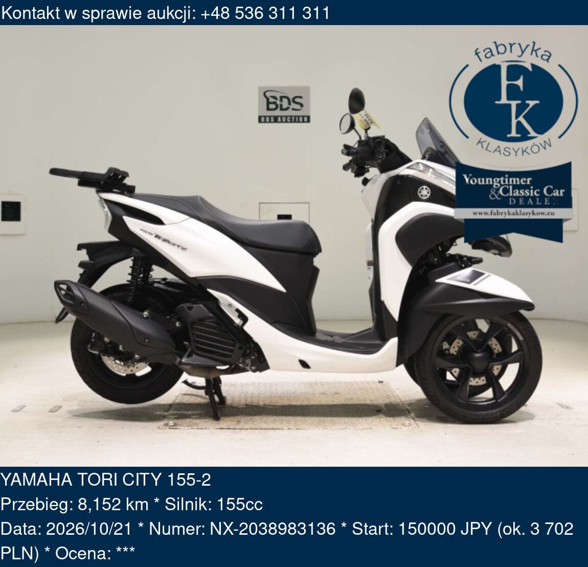 YAMAHA TORI CITY 155-2 - zdjęcie 2