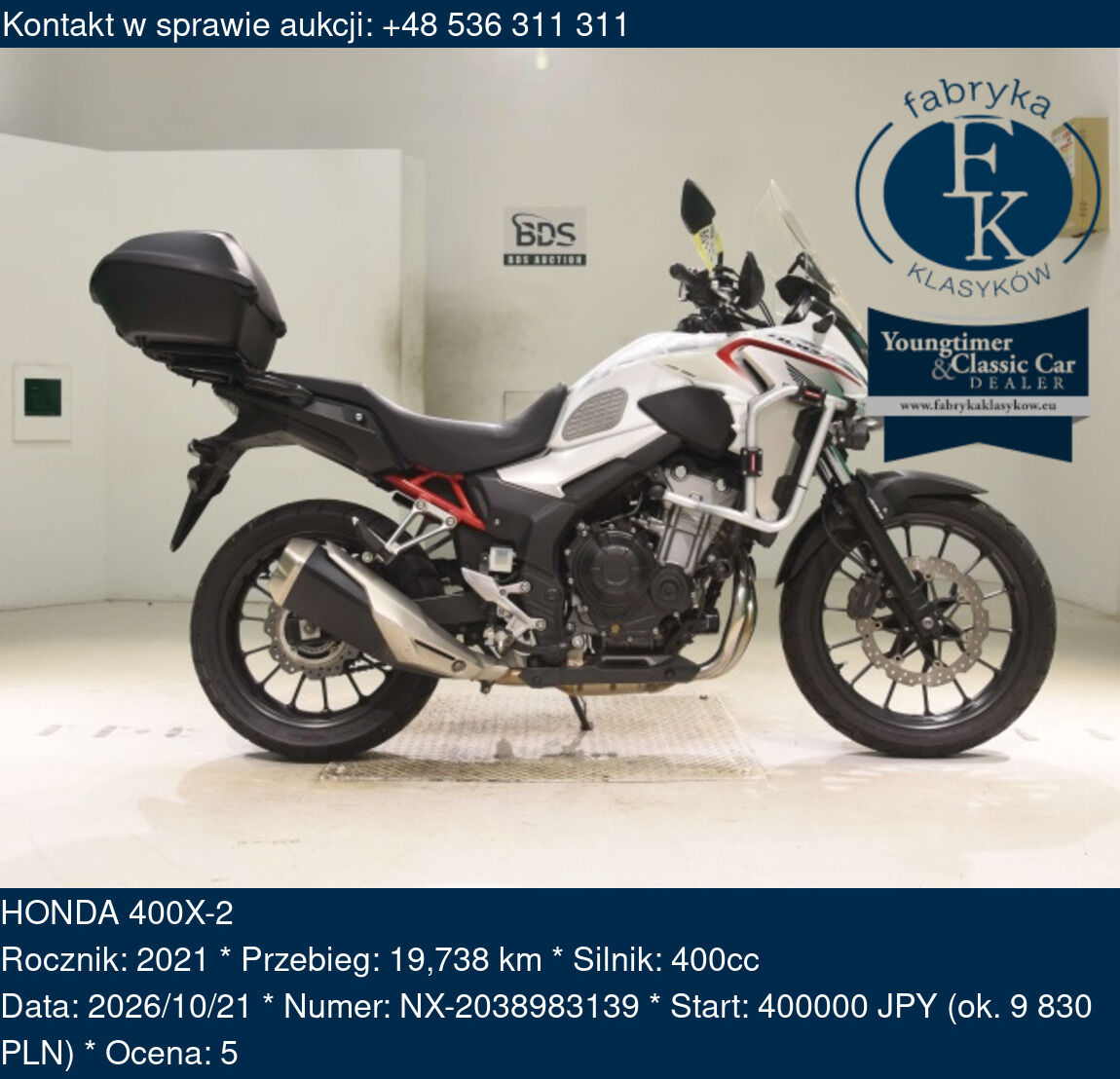 HONDA 400X-2 2021 - zdjęcie 2