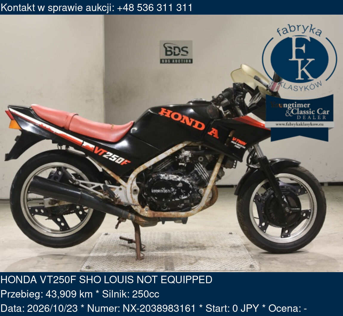 HONDA VT250F SHO LOUIS NOT EQUIPPED  - zdjęcie 2