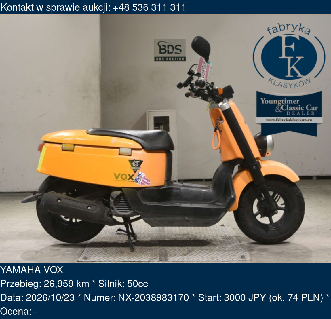 YAMAHA VOX  - zdjęcie 2