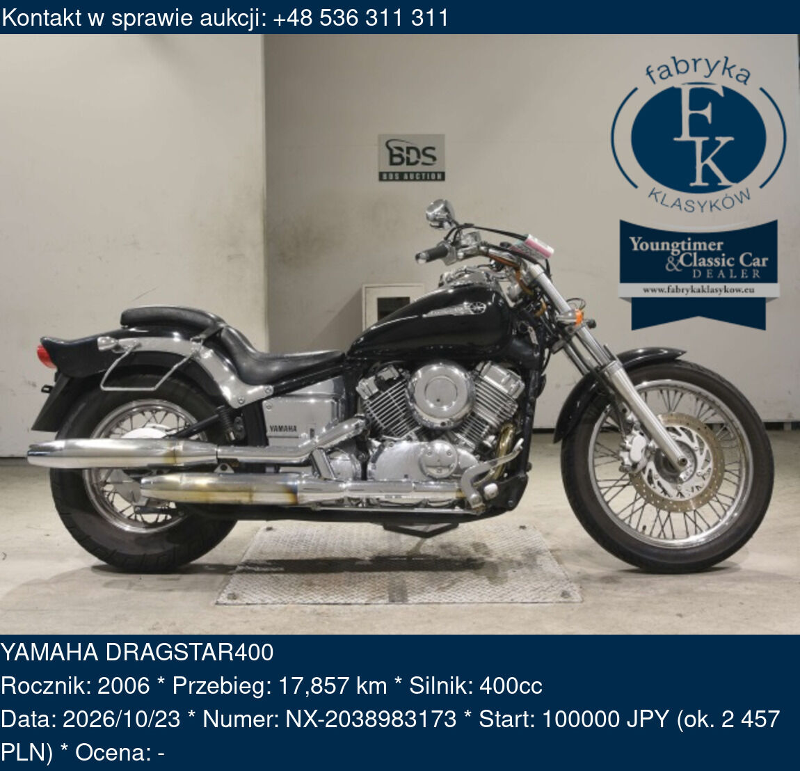 YAMAHA DRAGSTAR400 2006 - zdjęcie 2