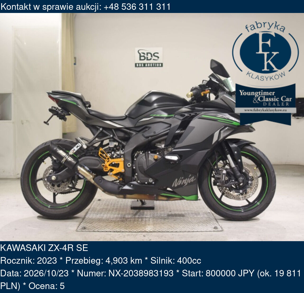 KAWASAKI ZX-4R SE 2023 - zdjęcie 2