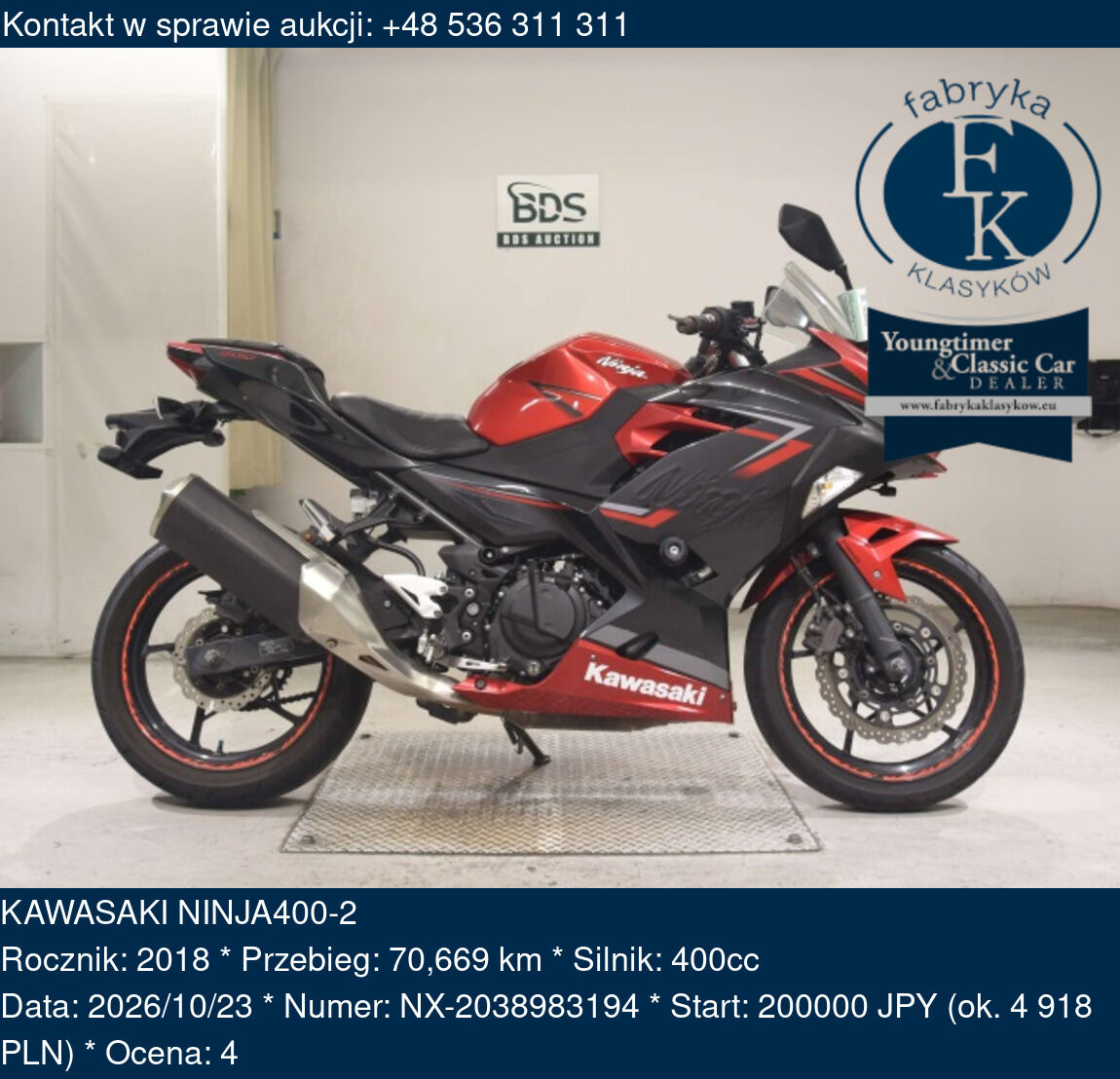 KAWASAKI NINJA400-2 2018 - zdjęcie 2