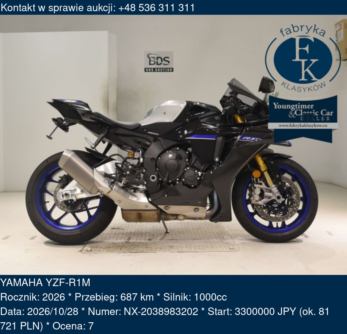 YAMAHA YZF-R1M 2026 - zdjęcie 2