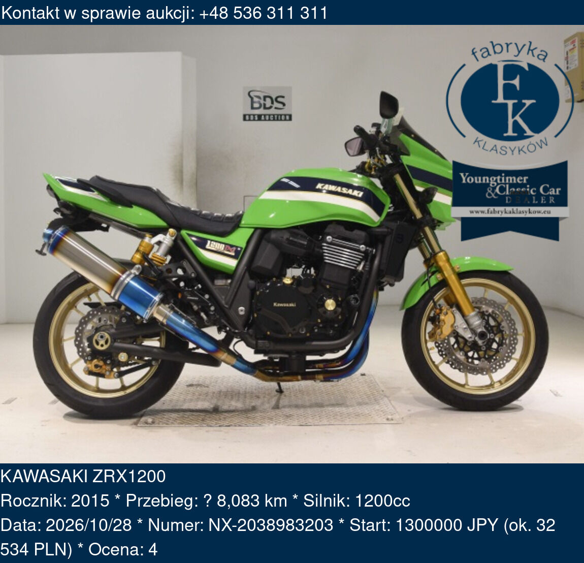 KAWASAKI ZRX1200 2015 - zdjęcie 2