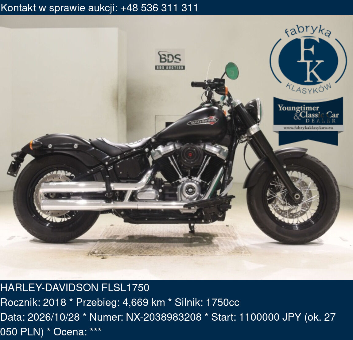HARLEY-DAVIDSON FLSL1750 2018 - zdjęcie 2