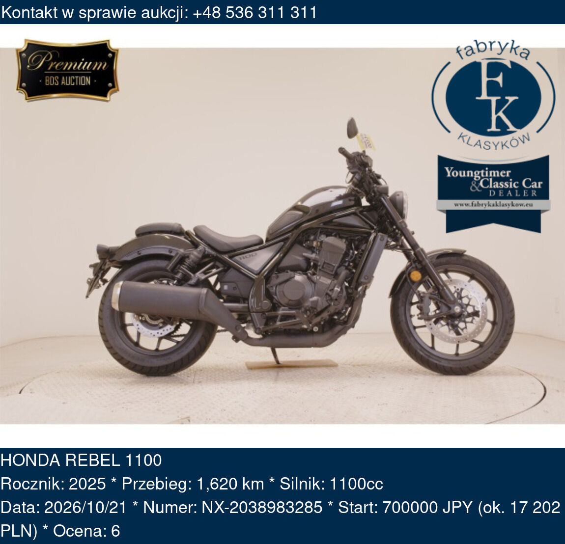 HONDA REBEL 1100 2025 - zdjęcie 2