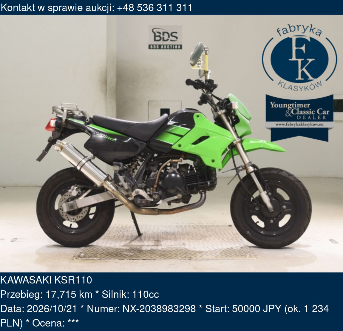 KAWASAKI KSR110  - zdjęcie 2