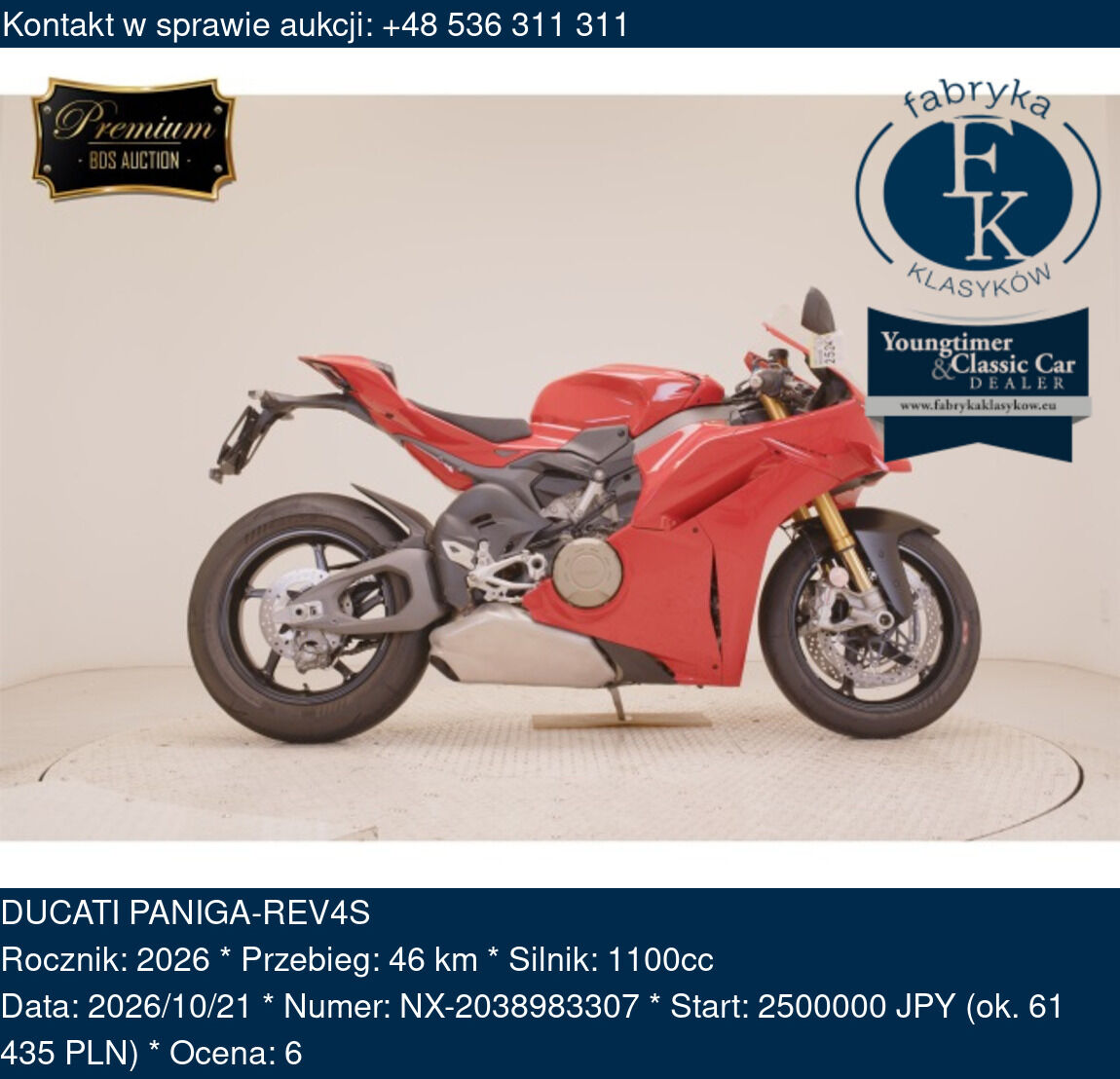 DUCATI PANIGA-REV4S 2026 - zdjęcie 2
