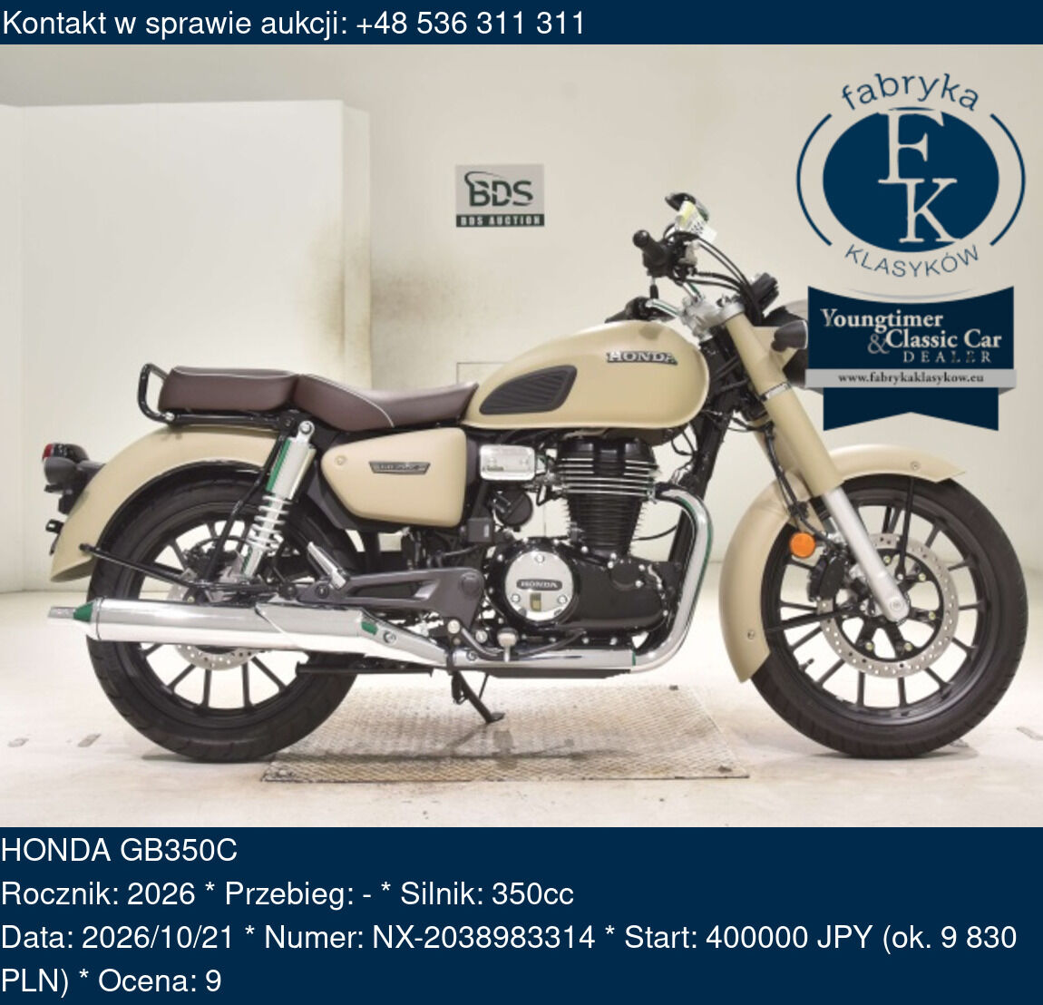 HONDA GB350C 2026 - zdjęcie 2