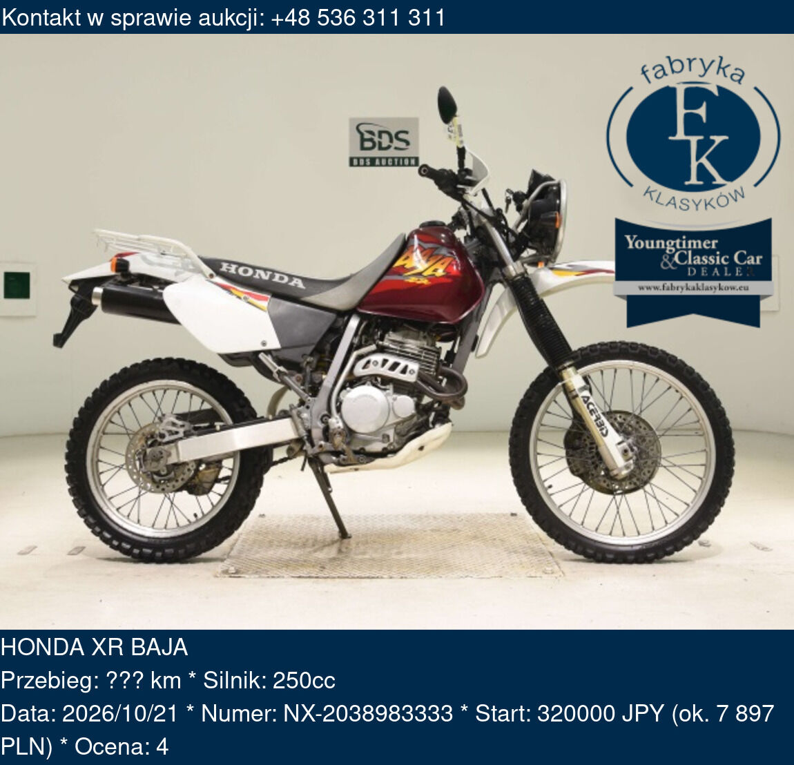 HONDA XR BAJA  - zdjęcie 2