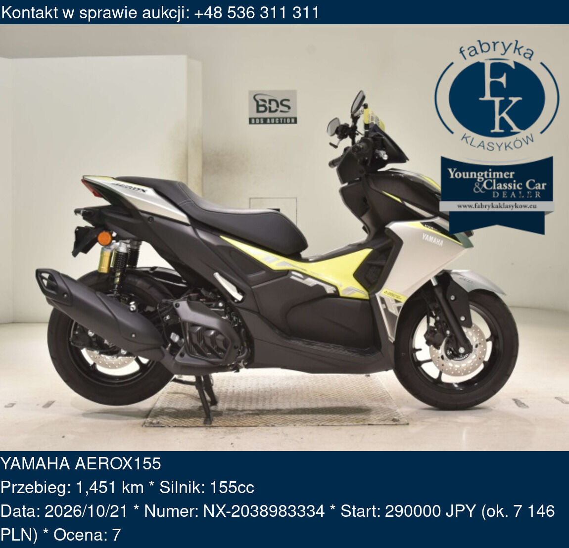 YAMAHA AEROX155  - zdjęcie 2