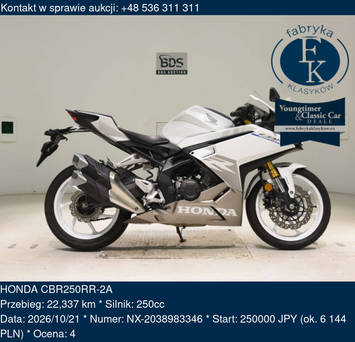 HONDA CBR250RR-2A  - zdjęcie 2