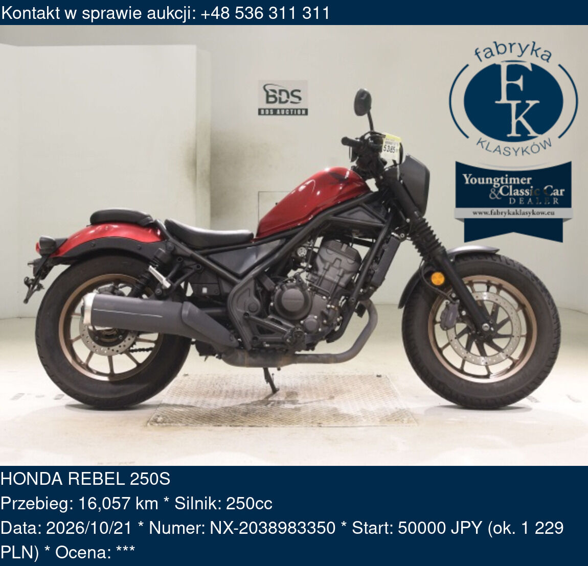 HONDA REBEL 250S  - zdjęcie 2