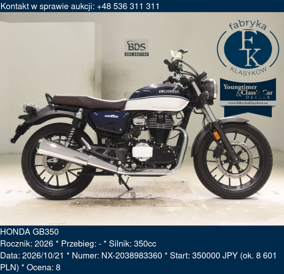 HONDA GB350 2026 - zdjęcie 2