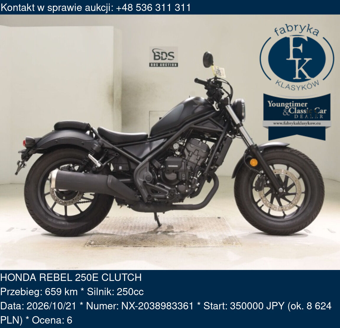 HONDA REBEL 250E CLUTCH  - zdjęcie 2