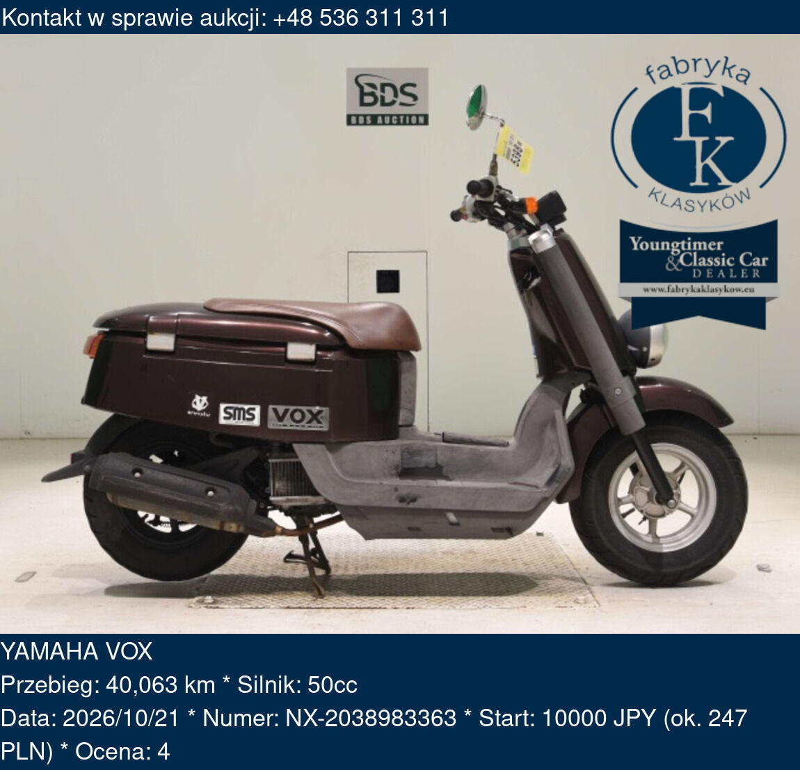 YAMAHA VOX  - zdjęcie 2