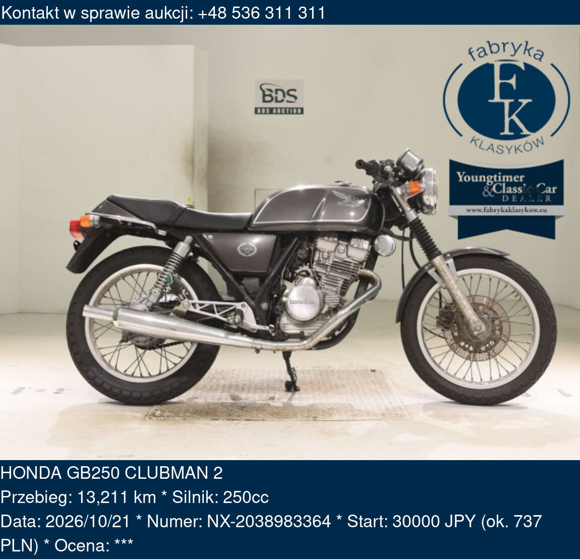 HONDA GB250 CLUBMAN 2  - zdjęcie 2