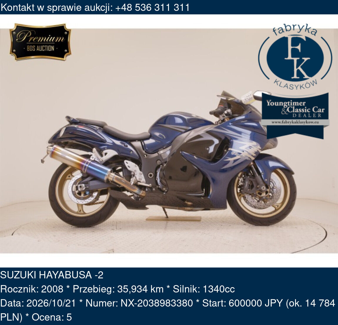 SUZUKI HAYABUSA -2 2008 - zdjęcie 2