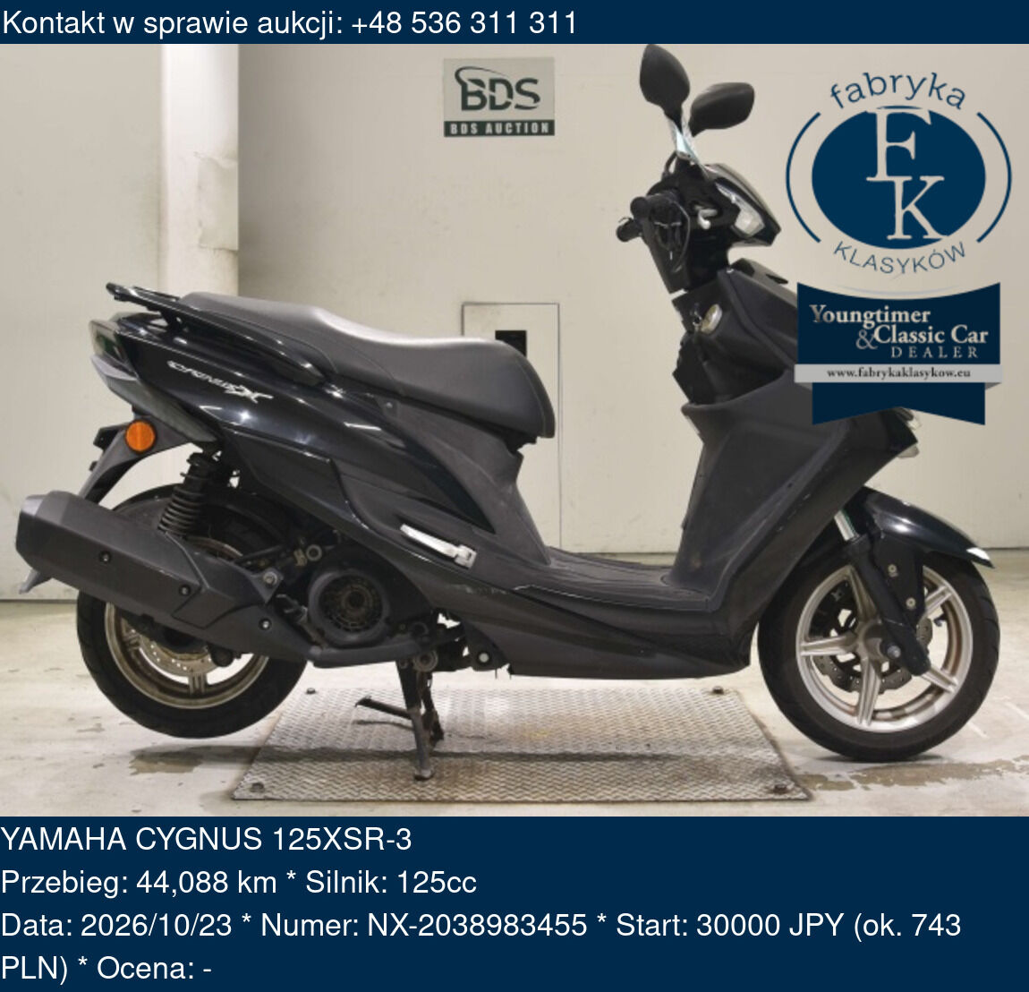 YAMAHA CYGNUS 125XSR-3  - zdjęcie 2