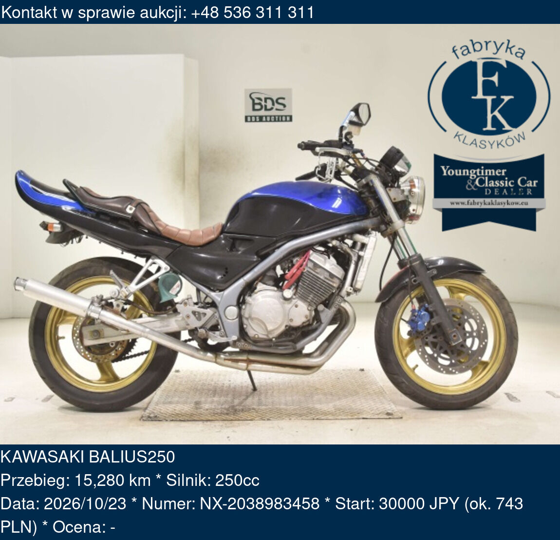 KAWASAKI BALIUS250 - zdjęcie 2