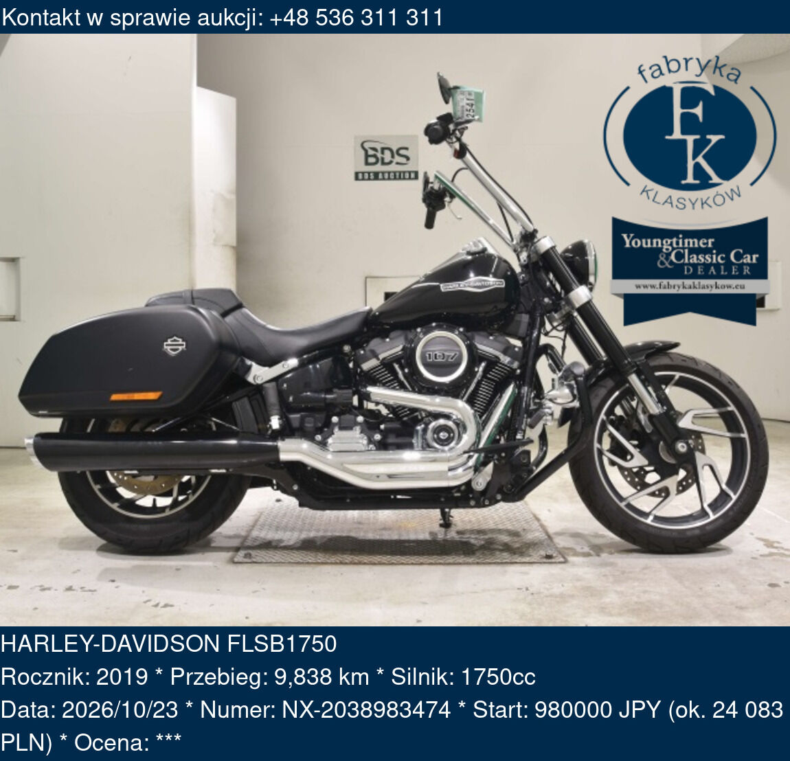 HARLEY-DAVIDSON FLSB1750 2019 - zdjęcie 2