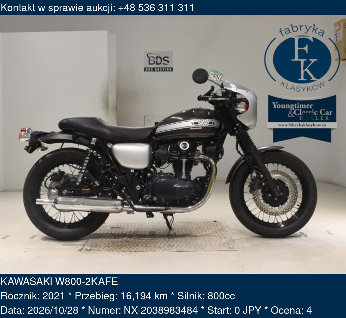 KAWASAKI W800-2KAFE 2021 - zdjęcie 2