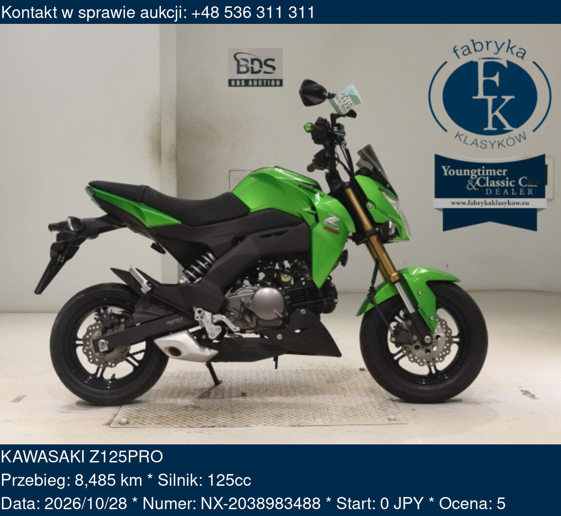 KAWASAKI Z125PRO  - zdjęcie 2