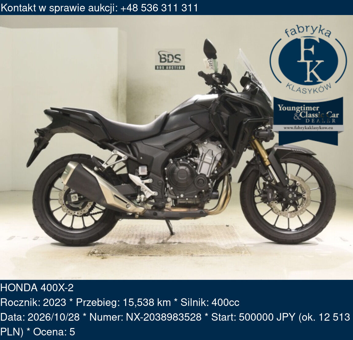 HONDA 400X-2 2023 - zdjęcie 2