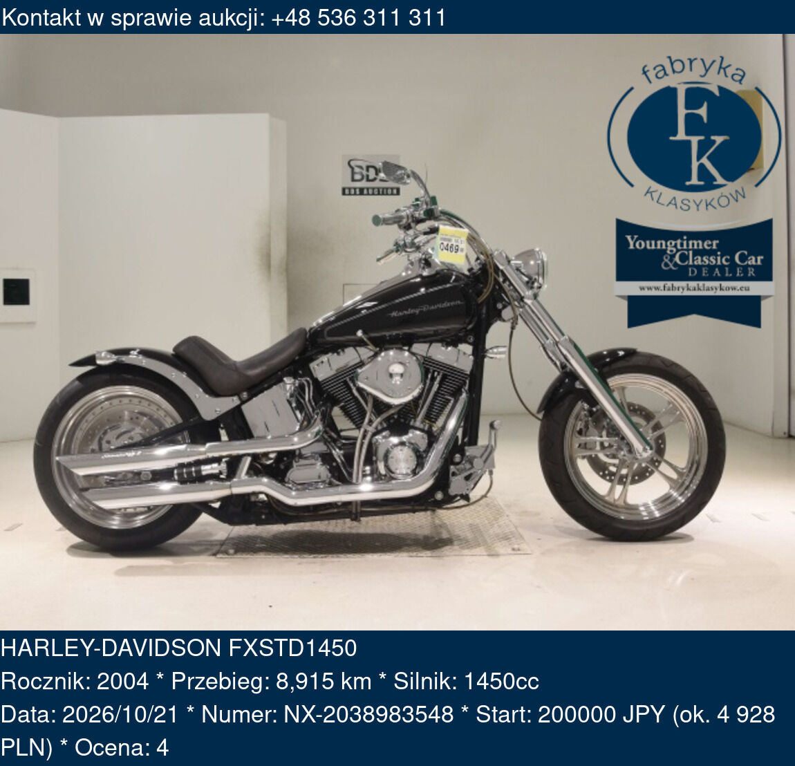 HARLEY-DAVIDSON FXSTD1450 2004 - zdjęcie 2