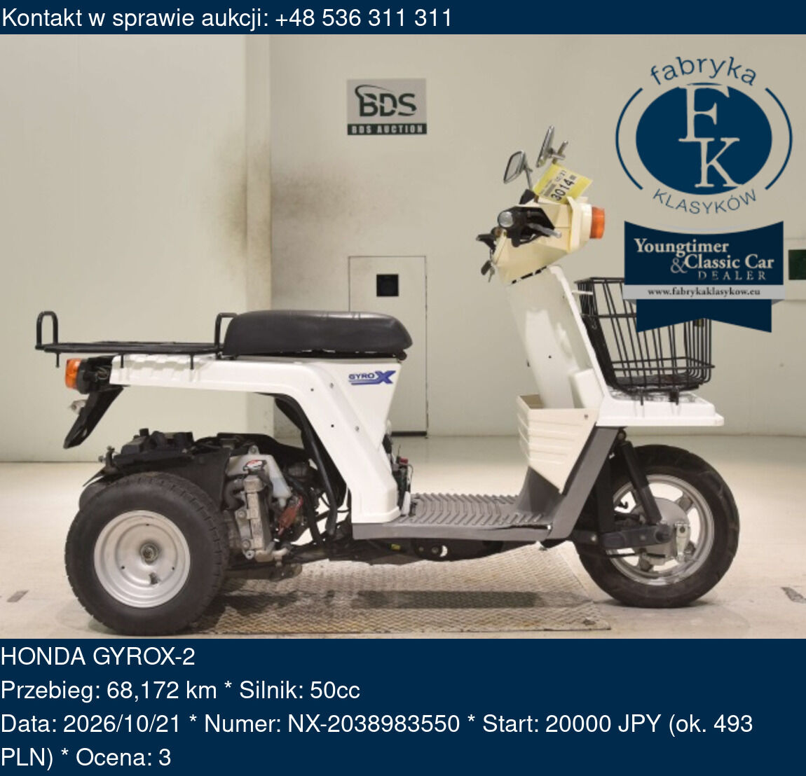 HONDA GYROX-2  - zdjęcie 2