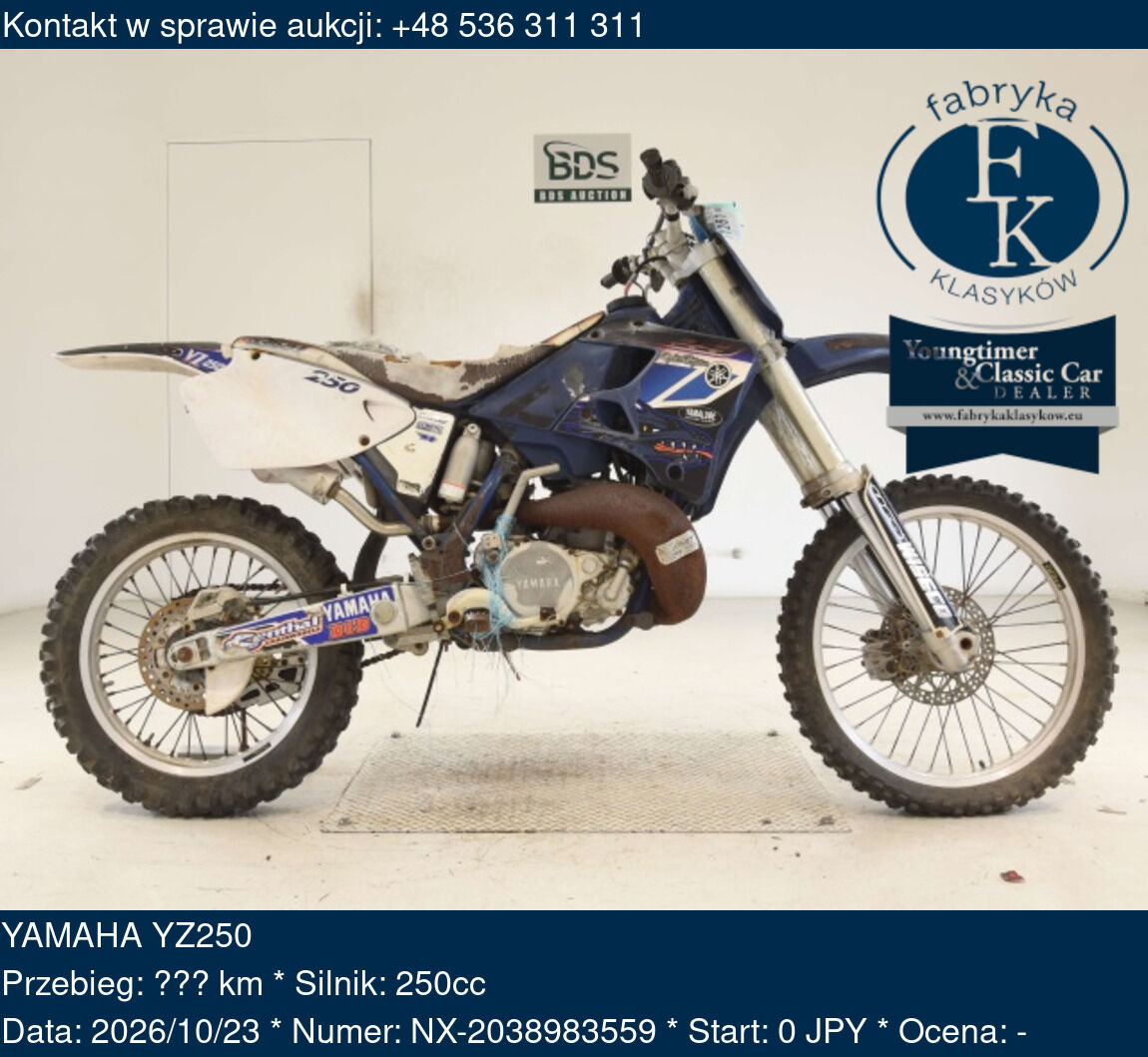 YAMAHA YZ250 - zdjęcie 2