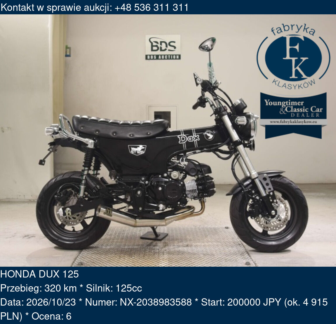 HONDA DUX 125  - zdjęcie 2