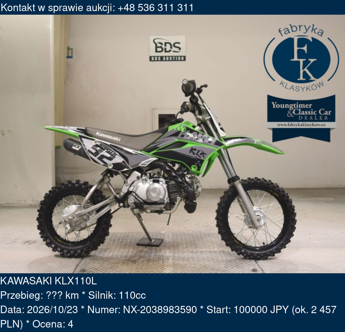 KAWASAKI KLX110L  - zdjęcie 2