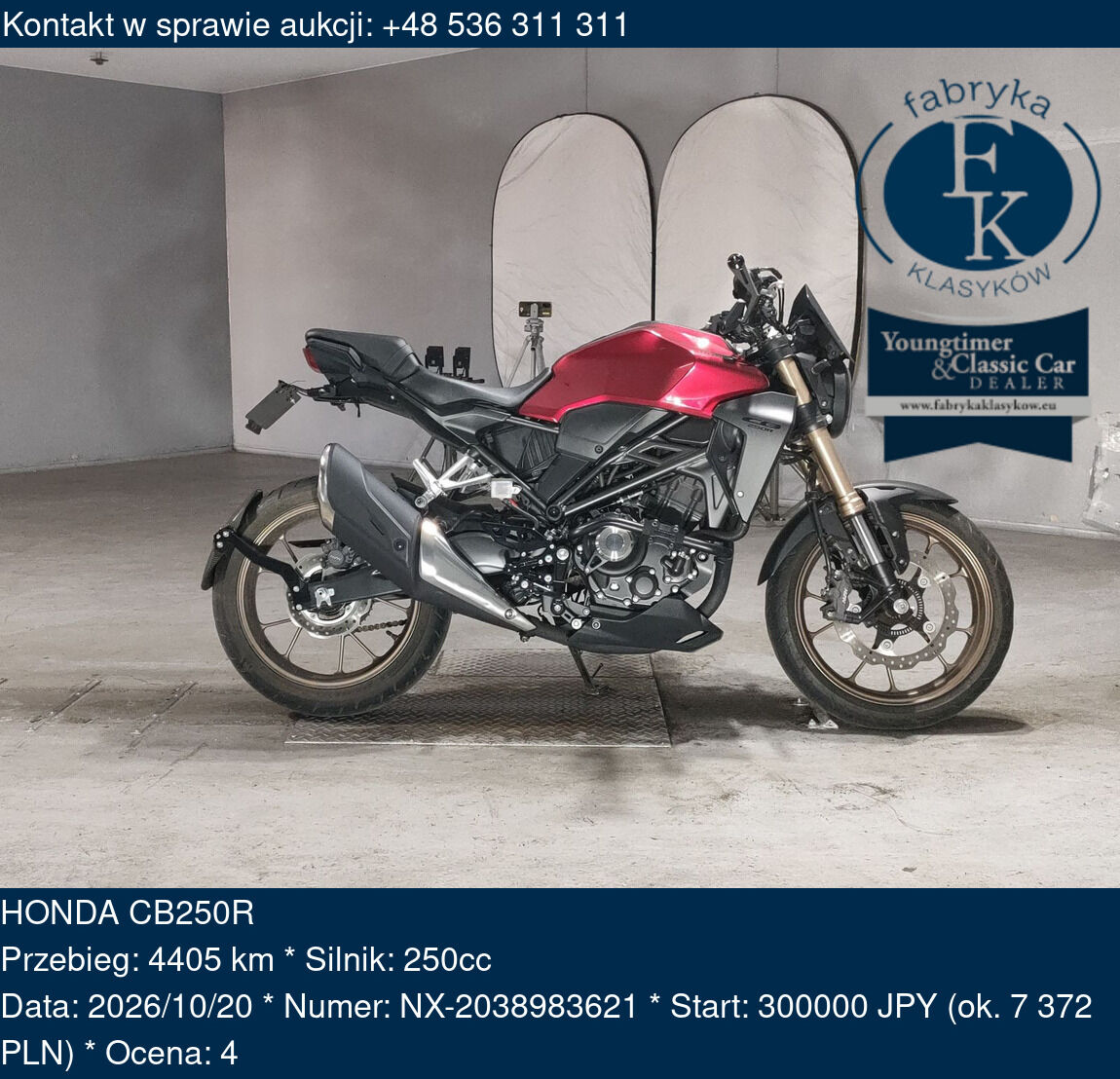 HONDA CB250R  - zdjęcie 2