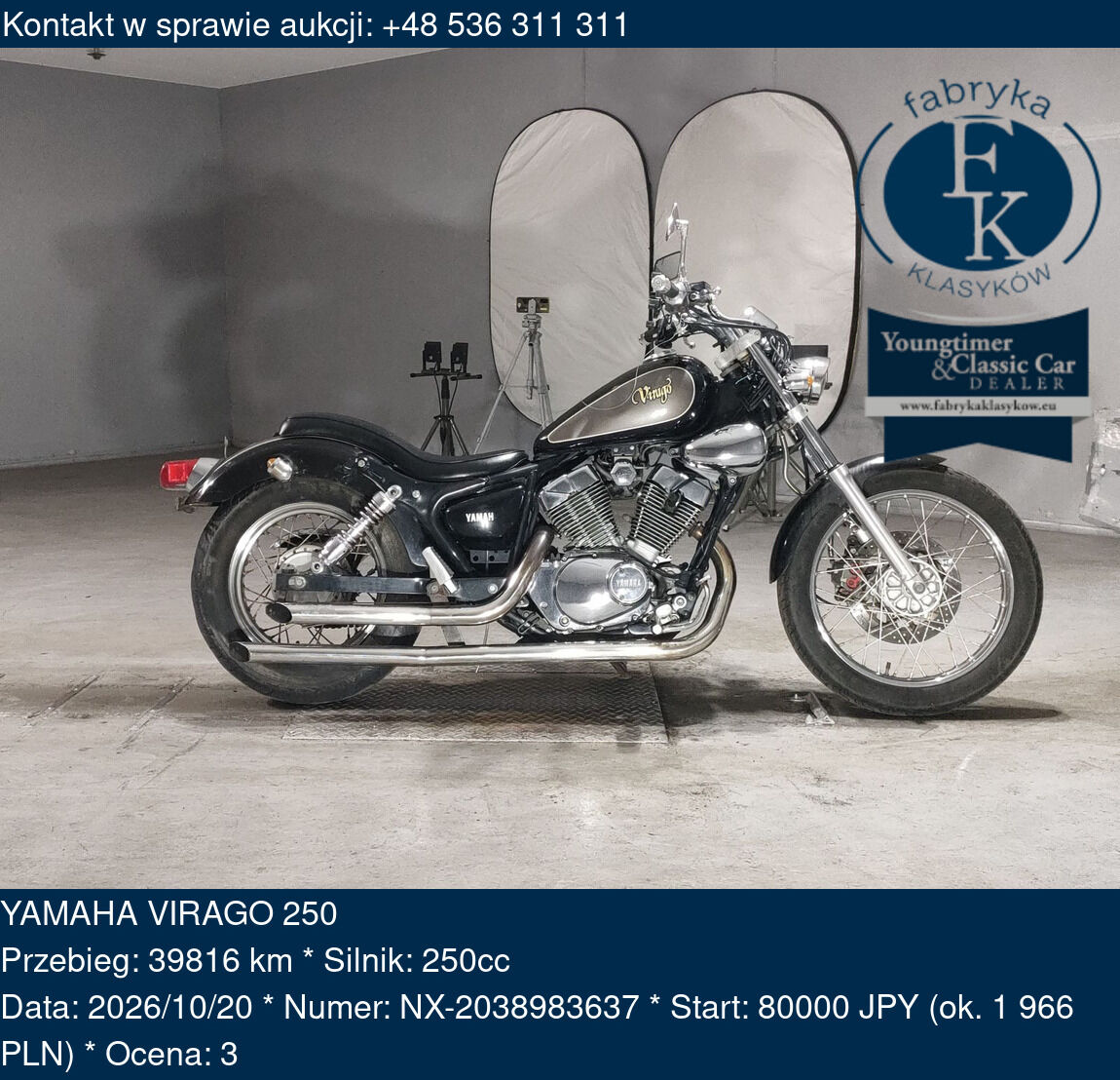YAMAHA VIRAGO 250  - zdjęcie 2